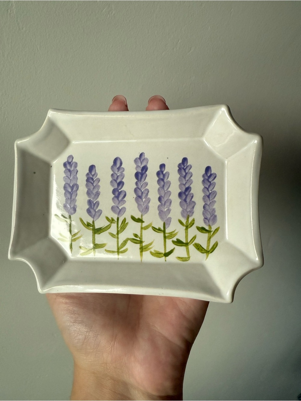 Handmade Lavender Ceramic Jewelry Trinket Tray